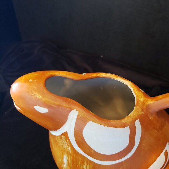 Sigma SAMBURU SAFARI Tribal Handmade Figural Fish Pitcher Stoneware Vintage - Picture 5 of 7